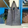 Bolsa de compras casual de moda para niñas transfronteriza, bolso de mano de nailon, bolsa de almacenamiento para mercado de alimentos de supermercado, puede ser al por mayor