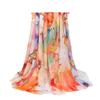 Amazon Primavera y Verano Nuevo 70x 180 Bufanda de Hilo Bali Moda Femenina Protector Solar Estampado Decorativo Viaje Playa Chal