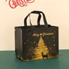Sacola de Presente Personalizada Natal Sacola Tote Não Tecida Estampa de Logo Atacado Véspera de Natal Presente Festival Embalagem de Doces