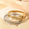 Moda Transfronteiriça Pulseira de Aço Inoxidável Pulseira de Aço Titânio Pulseira Pulseira Feminina de Aço Titânio Pulseira Versátil
