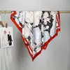 Bufanda Cuadrada de Seda Twill de Alta Calidad en Stock Moda Versátil Elegante para Viajes Lujo Ligero 90cm Estampado por Ambos Lados Bufanda de Seda para Mujer