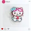 Clipe de PP Sanrio de Verão Animação de Desenho Animado Periférico Acrílico Dupla Face Simples e Fofo Kuromi Clipe Organizador de Papel de Teste
