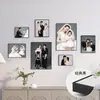 Decoración Creativa de Pared de Fotos con Forma de Corazón, Combinación de Marcos de Fotos Irregulares para Colgar en la Pared, Pared de Fotos Impresa Personalizada, No Necesita Imprimir