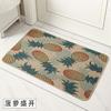 Felpudo absorbente de goma de lino para entrada de dormitorio, cocina, baño, antideslizante, venta al por mayor