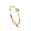 S925 prata estrelado brilhante zircão de quatro garras único anel cabeça novo estilo chinês simples joias acessórios feminino leve anel de luxo