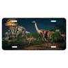 Placa decorativa de metal estaño personalizada creativa serie Jurassic en stock directo de fábrica Amazon AliExpress