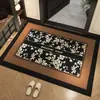 Felpudo de Entrada de Gama Alta, Felpudo Antideslizante, Alfombra para Uso Doméstico, Felpudo Vintage Lavable que Elimina el Polvo