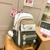 Mochila para meninas estudantes do ensino fundamental e médio grande capacidade estilo faculdade mochila versátil estudantes do ensino fundamental quinta e sexta séries mochila de alto valor estético