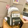 Nova Mochila Escolar de Grande Capacidade Estilo Coreano para Alunas do Ensino Fundamental Mochila Versátil para Computador e Viagem para Universitários Mochila da Moda