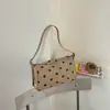 Bolso Maillard de Felpa Gamuzada para Mujer 2026 Nuevo Otoño Retro Lunares Bolso de Hombro Único Bolso Cruzado para el Trabajo