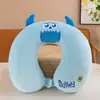 Almohada en Forma de U de Espuma Viscoelástica, Almohada de Viaje para el Cuello, Almohada para Dormir en Avión, Almohada para el Cuello, Almohada de Soporte Cervical para la Columna Vertebral, Almohada Portátil en Forma de U