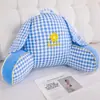 Linda Almohada de Soporte Lumbar de Burbujas y Rejilla con Orejas de Conejo, Respaldo Suave para Cabecera, Soporte Lumbar para Sentarse Largo en el Sofá, Cojín Removible y Lavable