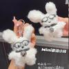 Llavero Colgante Peluche Perro Gafas Original Genuino Popular Lindo Colgante para Bolso Perro Pequeño Regalo