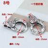 Hebilla Colgante Hebilla de Plata Esterlina 925 Collar con Hebilla Conectora Hebilla para Pulsera DIY Hebilla Grande de Resorte Accesorios de Plata Tailandesa Hebilla de Anillo