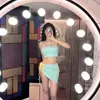Traje de baño, Top de tubo femenino, Falda pareo de bikini, Conjunto de tres piezas, Push-up para senos pequeños, Conjunto de tres puntos estilo chica hot para vacaciones, Atuendo para aguas termales