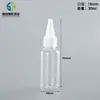 Botella de Plástico Transparente con Boquilla Fina 10ml Botella Quitamanchas de Tinte 30ml 60ml 80ml 100ml Botella Pequeña para Mascotas Pesca