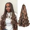 Trenzas de Peluca Transfronterizas Europeas y Americanas Ola Grande Rizo Francés Ola Suelta Cabello de Ganchillo