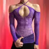 Nuevo Estilo de Lencería Sexy de Lobe, Cuello Halter, Hombros Descubiertos, Camisón Sexy, Huecos, Ajustado, Atuendo de Una Pieza Seductor, Ropa de Malla Roja para Hombres