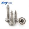 Traje combinado de 220 granos acero inoxidable 304 DIN968 cabeza de cruz con arandela tornillo autorroscante M3M4M5 punta aguda