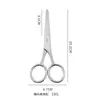 Tijeras de acero inoxidable para cejas pegatinas de belleza para párpados tijeras pequeñas tijeras para cejas domésticas cabeza redonda tijeras para barba nariz venta al por mayor