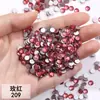 Rhinestones Redondos de Espalda Plana Más Vendidos 1440 Piezas Rhinestones de Cristal Vidrio Accesorios para Manualidades Ropa Funda de Teléfono Rhinestone al por Mayor
