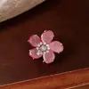 Encantadora Chica~Aretes de Flor con Circonia Rosa para Mujer Sin Perforaciones, Pendientes Versátiles y Elegantes con un Toque Lujoso y Sofisticado
