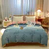 Funda de edredón de algodón cepillado, estilo moderno y simple, funda de edredón engrosada para dormitorio individual/doble, pieza única de algodón puro al por mayor, engrosada para invierno