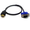 Cabo HDMI para VGA Cabo VGA15 pinos para HDMI para caixa de computador Cabo HDTV para VGA1080P Cabo HD