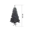 Árbol de Navidad de PVC Encriptado Decoración Navideña Verde Simulación Transfronteriza Plegable Lápiz Árbol de Navidad Flockado