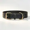 Coleira para Pet, Coleira de Couro Genuíno, Coleira de Couro Bovino de Primeira Camada, Coleira de Couro para Cachorro, Coleira de Pescoço, Couro Integral, Simples e Limpa