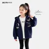 Abrigo para Niñas Otoño 2026 Nuevo Conjunto de Otoño Estilo Dulce y Fresco para Niñas Pequeñas Chaqueta con Capucha y Cremallera Ropa de Exterior para Niños