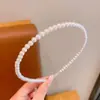 Diadema de Perlas para Mujer, Estilo Hada Romántico Francés Celebridad de Internet Nuevo Estilo 2025 Pinza para el Cabello de Alta Corona para Lavarse la Cara, Tocado de Alta Gama