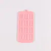 12 Galleta de Waffle Chocolate Molde de Silicona Cuadrado con Forma de Corazón Waffle Priskette Pastel Helado Caramelo Molde
