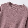 Suéter de Cachemir Puro 100% para Mujer Cuello Redondo Mangas Raglán Holgado Casual Simple Estilo Perezoso Prenda Base de Cachemir Otoño e Invierno Nuevo Estilo