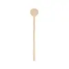 Revolvedor de Cóctel de Madera Desechable Grado Alimenticio Abedul Revolvedor de Café Se Puede Imprimir Logo Cabeza Redonda Ecológico Biodegradable