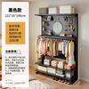 Guarda-Roupa de Placa Perfurada de Chão Aberto Walk-In Closet Armazenamento Quarto de Meninas Prateleira de Metal Armazenamento Cabide Integrado