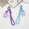 Colgante de Florcita Linda Correa para Teléfono Móvil Correa de Muñeca Estilo Deportivo Llavero Accesorio Funda de Teléfono Adorno Pequeño DIY