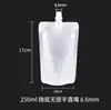 Bolsa con Boquilla de Papel de Aluminio Puro Bolsa Dispensadora de Líquidos de Agua Rica en Hidrógeno Bolsa Espesada para Leche de Soya Bolsa de Empaque para Llevar Cerveza Jugo Bebida