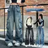 Pantalones infantiles de comercio exterior 2026 nuevo modelo jeans para niñas estilo primavera y otoño modernos pantalones cargo de otoño para niños mayores