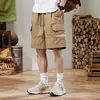 Ropa para Hombre Xintang Dropshipping Verano 2026 Nuevo Ropa de Trabajo Bolsillo Grande Retro Americano Moderno Casual Pantalones Cortos