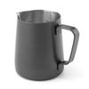 350ml de aço inoxidável preto flor copo bolha de leite copo japonês profissional graduado frasco de leite aparelho de café conjunto