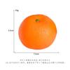 Simulación de espuma de cítricos de color naranja plano semiverde, frutas y verduras, decoración para ventanas, accesorios para poses, arte hecho a mano