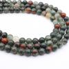 Pedra de Sangue Africana Natural contas soltas Pedra de Sangue importada pulseira DIY feita à mão colar acessórios de joias fábrica fornecimento direto