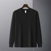 Moda Masculina Otoñal Casual de Publicidad Camisa Deportiva Cuello Redondo Manga Larga Camiseta con Logo Personalizado para Hombre Holgada Ropa de Trabajo