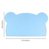 Jogo americano de silicone urso, tapete de isolamento térmico estilo japonês para crianças, tapete anti-passar, tapete para prato de jantar de bebê, tapete de mesa criativo, resistente a altas temperaturas