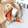 [Seda de Morera 100%] Bufanda de Seda Bufanda de Otoño para Mujer Bufanda Combinable Banda para el Cabello Moda Bufanda Cuadrada Pequeña