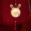 Lámpara de flor de hierba de papel DIY lámpara de palacio portátil para niños luz de papel de conejo lámpara de calabaza año del conejo Festival de Medio Otoño linterna de papel retro