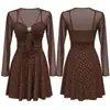 Nuevo Traje de Baño para Mujer de una Pieza Estilo Vestido de Tirante Cardigan Fruncido en Busto Pequeño Adelgazante Chica Pura Deseo Vacaciones Aguas Termales Traje de Baño