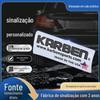 Fornecedor da Fábrica Suprimentos Letras e Números Decorativos de Plástico Galvanizado para Traseira de Carro, Logotipo de Carro de Plástico Galvanizado ABS