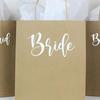 Venda Quente Amazon Transfronteiriça noiva casamento dama de honra bolsa de papel cáqui despedida de solteira dama de honra